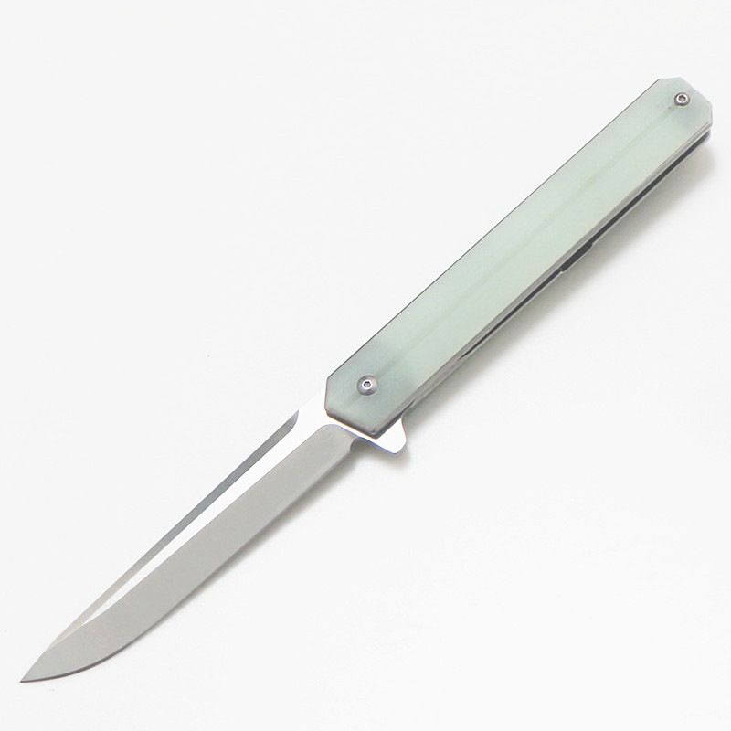 

Big Commander jade Bearing Quick Opening Folding Knife tactical self defense folding edc pocket camping knife hunting knives xmas gift 05457