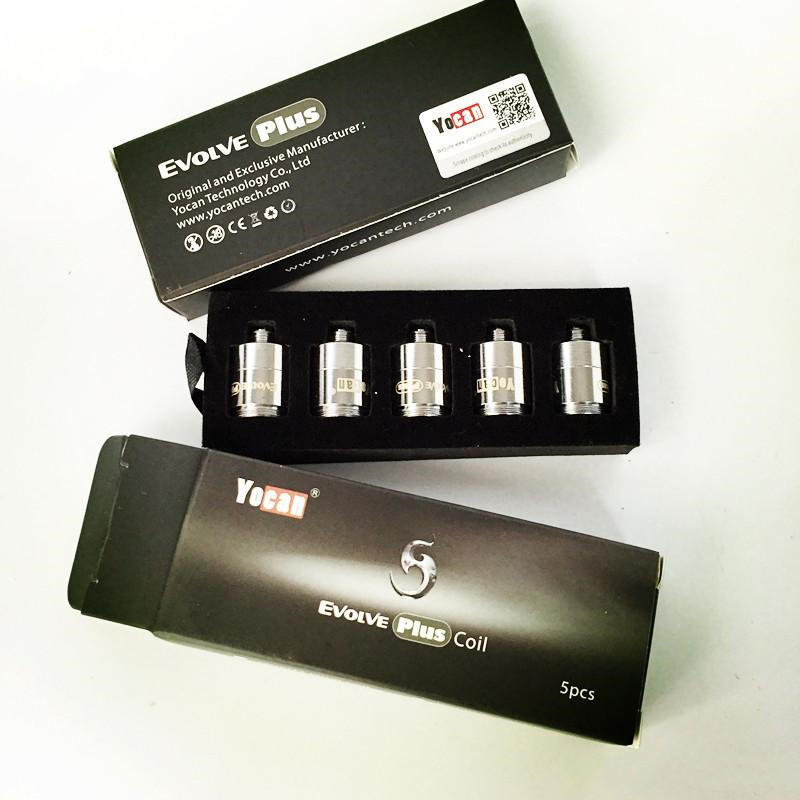 

Authentic wholesale Yocan Evolve Plus Evolve-DNYX Pandon Replacement Coils Head QDC Quatz Dual Ceramic Donut Pure Coil wax Kits100% Original