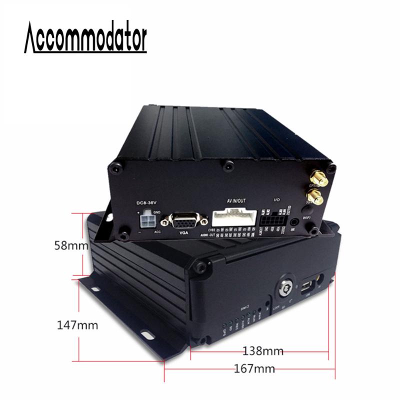 

H.264 HDD SD Card 4 Channels GPS 3G 4G AHD 1080P Mobile DVR Vehicle Car Trailer Truck Taxi School Bus MDVR