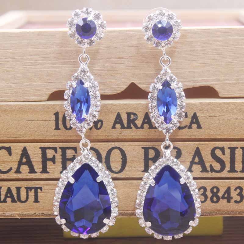 

1pcs Newest fashipn design Rhinestone earring Crystal Longer Tassel Earrings for Women high-grade Drop Dangling Earrings Jewelry
