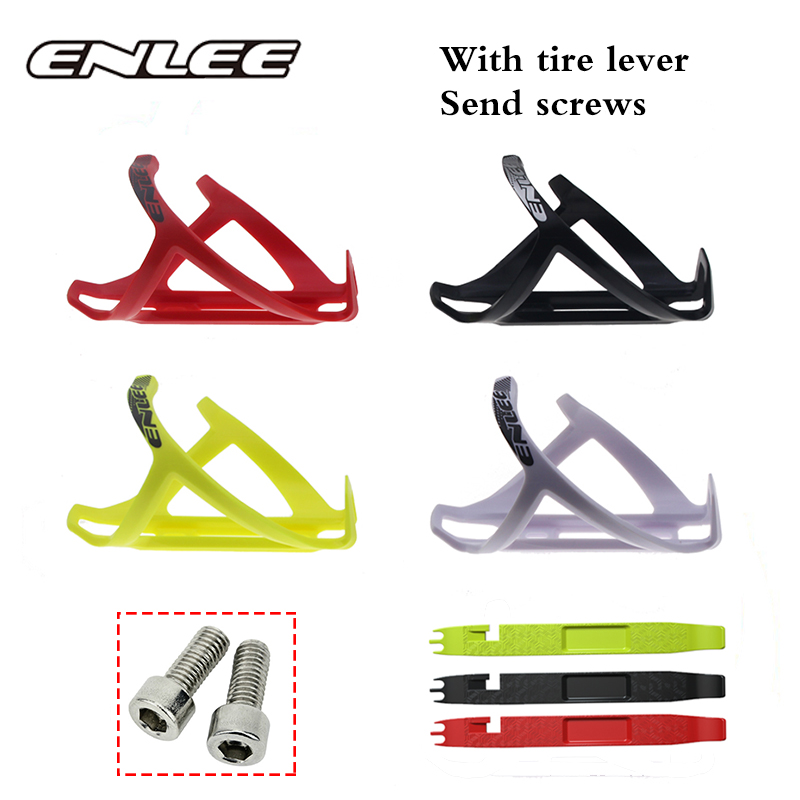 

Enlee MTB Bike Bottle Cage Super Toughness Bike Bottle Holder Universal Mountain Road Bicycle Accessories With Tire Lever