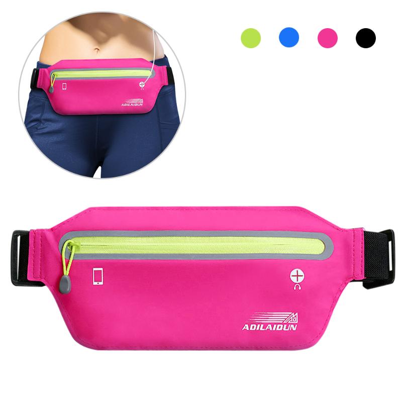 

Waist Belt Ultra Light Waist Pack Pouch Waterproof Bag Outdoor Running Bag Riding Women Men Sport Sport Exercise, Rose red