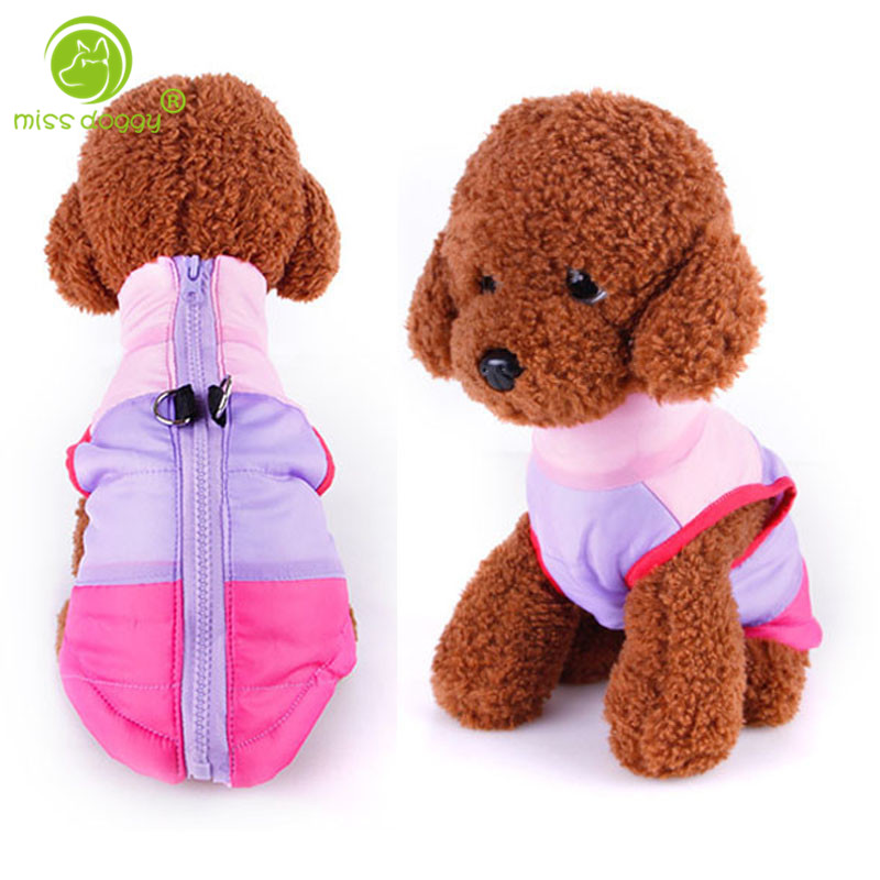 

Fashion Dog Clothes for Small Dogs Winter Puppy Chihuahua Vest Harness Pet Costume Patchwork Dog Coat Jacket Ropa Para Perros, Green