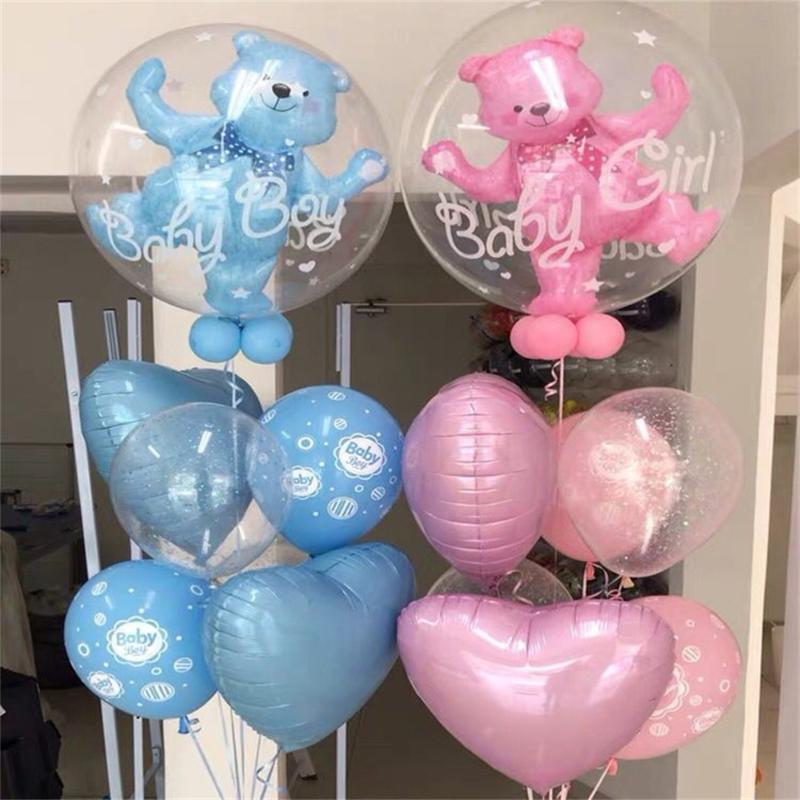

59 * 69cm Large Bubble Bear Aluminum Foil Helium Balloons Boy Girl Baby Shower Wedding Decoration Birthday Party Classic Toys
