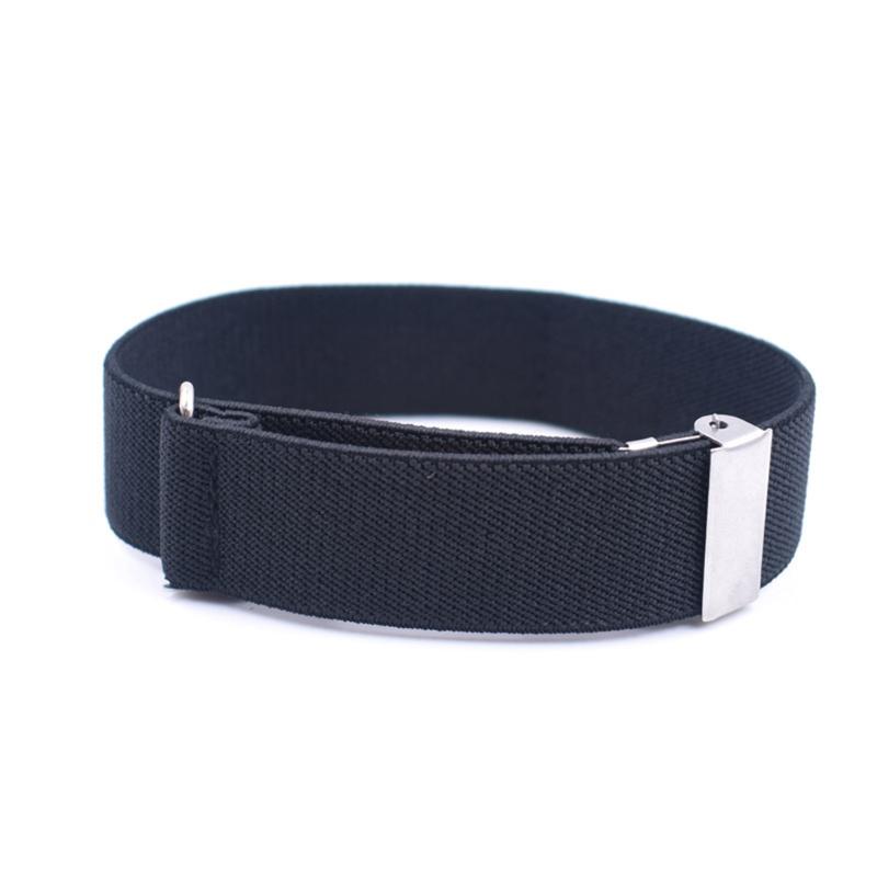 

1 Pair Unisex Fashion Anti-Slip Shirt Sleeve Garters Solid Color Adjustable Armband Elasticated Sleeve Holders