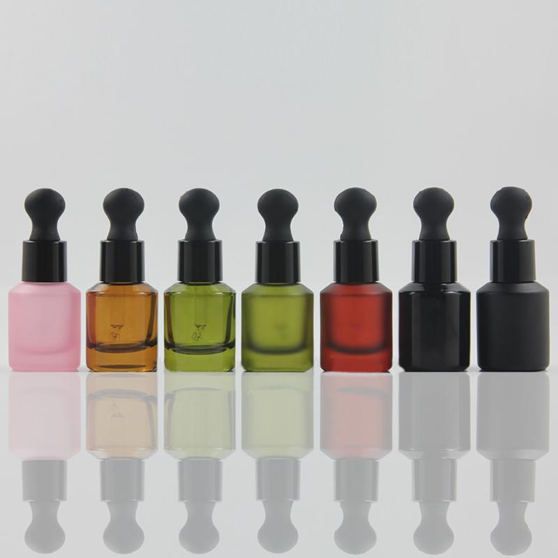 

Fashion 15ml fancy oil bottle with dropper top, skincare cosmetic container eye drop for essential oils