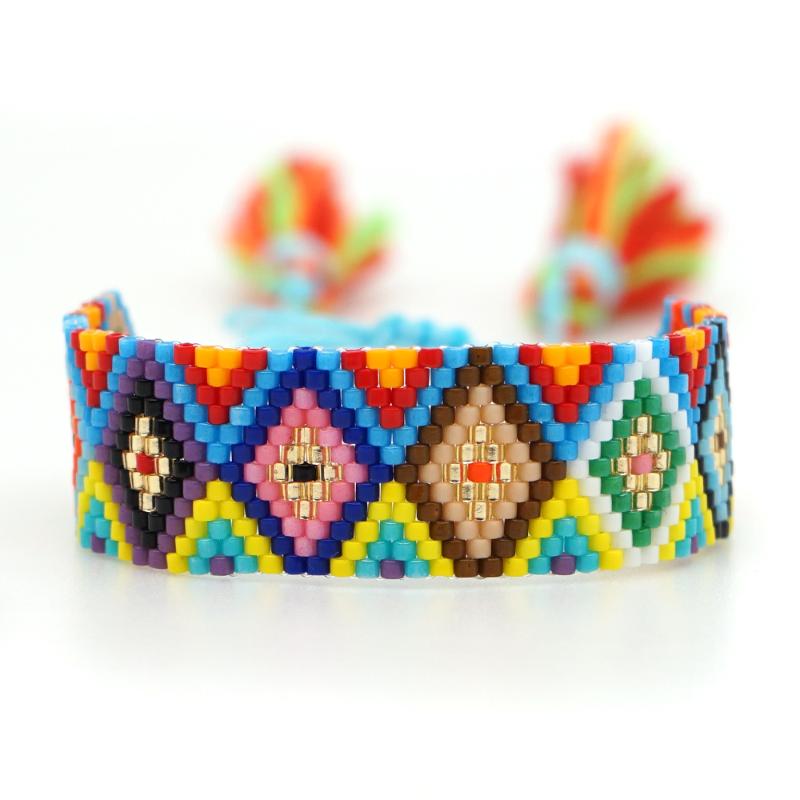 

Evil Eye Rainbow MIYUKI Bracelets Women Boho Chic Jewelry Bileklik Friendship Pulseras Mujer Moda 2020 Handmade