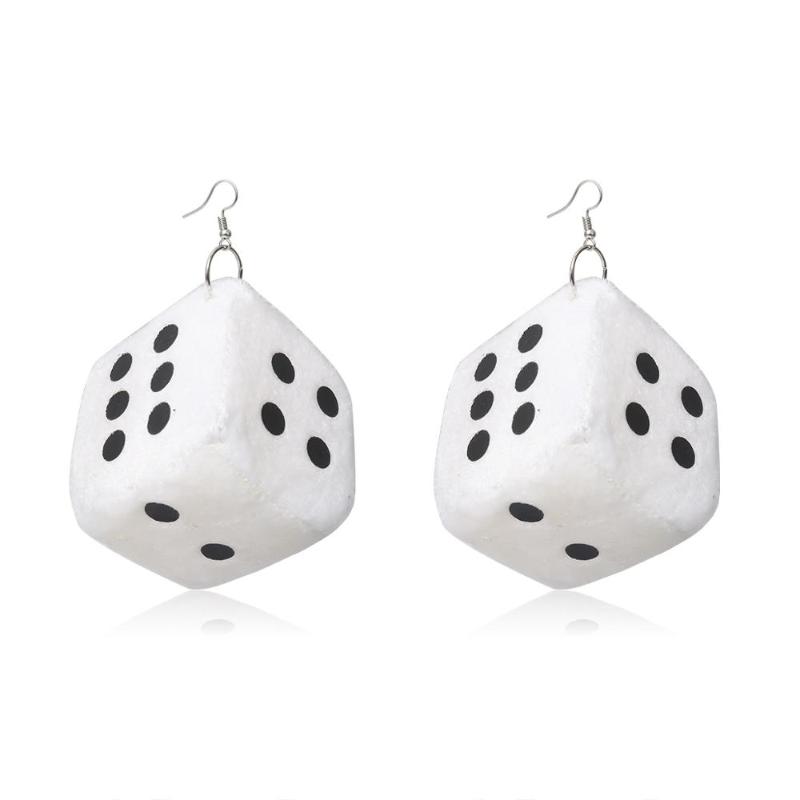 

New Exaggerated Big Dice Designer Drop Earrings for Women Korean Earrings Fashion Dangle Statement Jewelry Gift