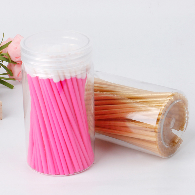 

protable Flocking eyelash brush cleaning mousse special cotton swab cotton head cleaning eye swab super soft micro brush