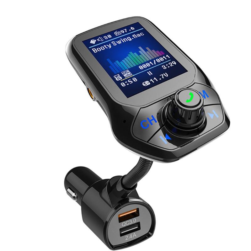 

Direct sales 2020 Car MP3 Music Player Bluetooth 5.0 receiver FM transmitter Dual USB QC3.0 U disk / TF Card lossless Music