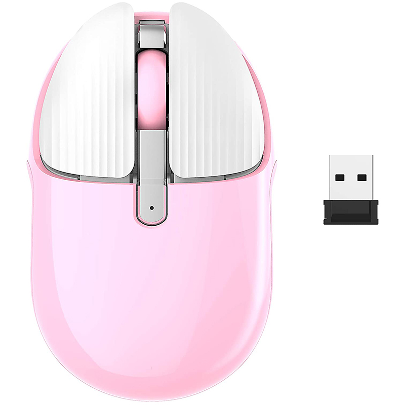 

Rechargeable Wireless Mouse Mini Portable Mobile Mouse 1200DPI Silent 3 Buttons Optical for PC Laptop Computer