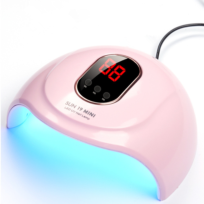 

UV Lamp 54W LED Nail Lamp for Nail Dryer 18 LEDs For Curing UV Gel Polish With Motion Sensing Manicure Salon Tool, White