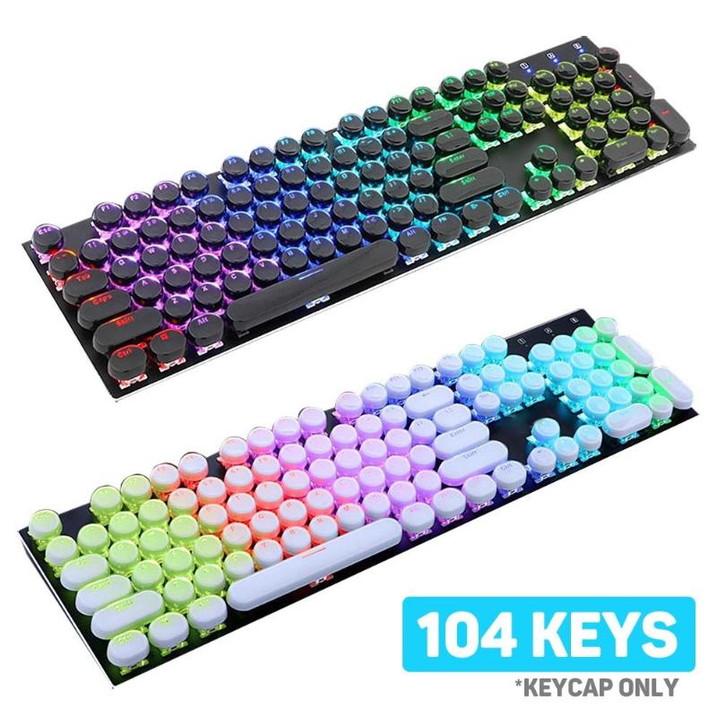 

104Pcs/Set Translucent Key Cap Cover Mechanical Keyboard Keycaps Replacement