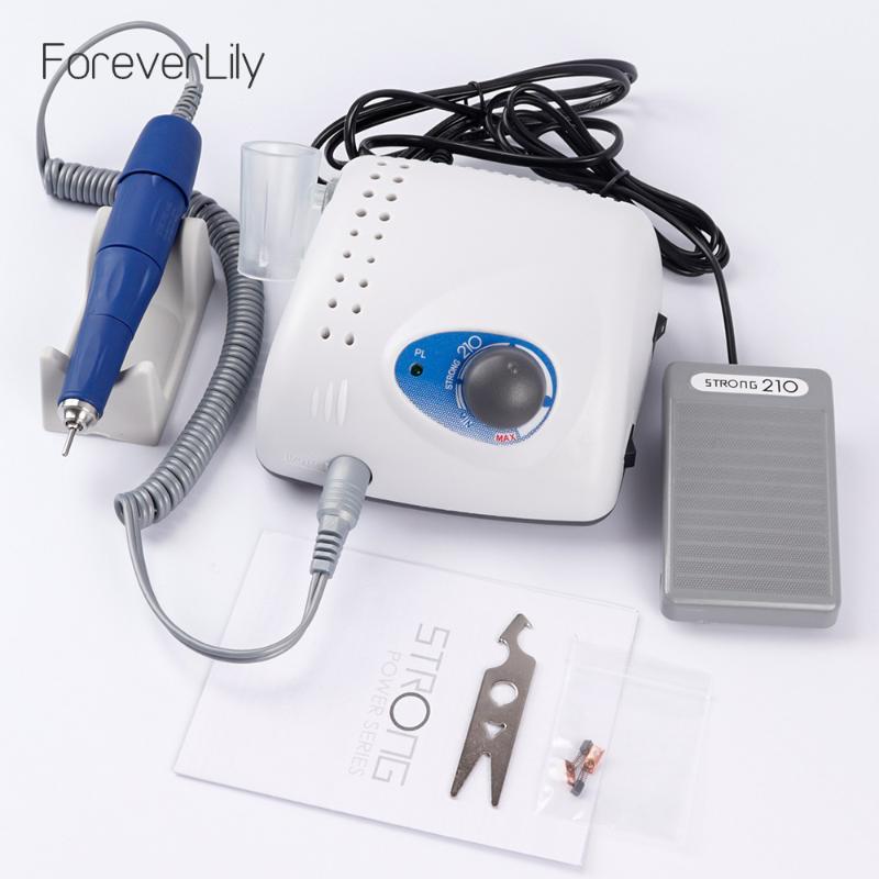 

65W 35000RPM Electric Nail Drill Machine Cutter Strong 210 105L Manicure Pedicure Nail File Bit Art Equipment