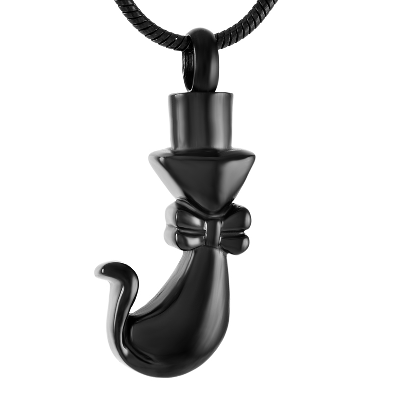 

IJD9696 Stainless Steel Cremation for Ashes Cat Necklace Memorial for Ashes Holder Urn Jewelry
