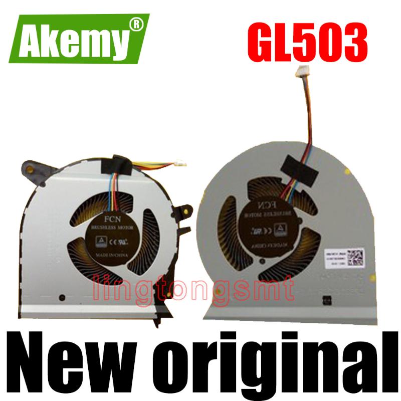 

New original cpu gpu cooling fan For Asus ROG GL503 GL503VM FAN COOLER DC 12V 1A