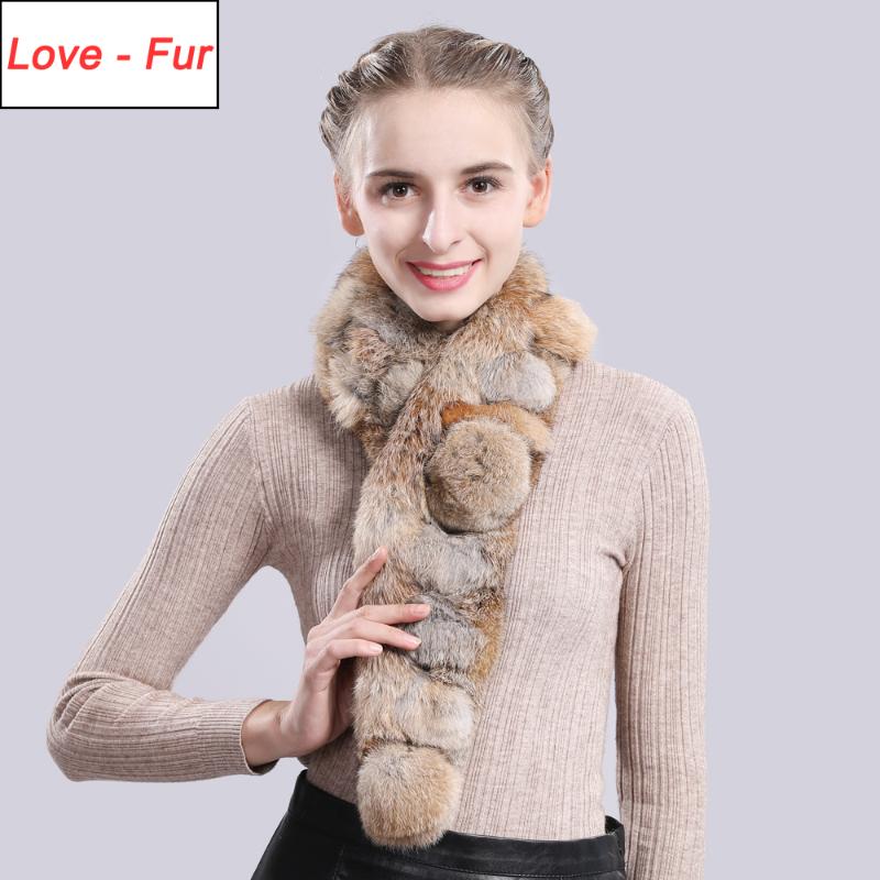 

Hot Pin Women Real Fur Scarf Natural Fur Soft Muffler Lady Fashion Genuine Scarves Wholesale Retail