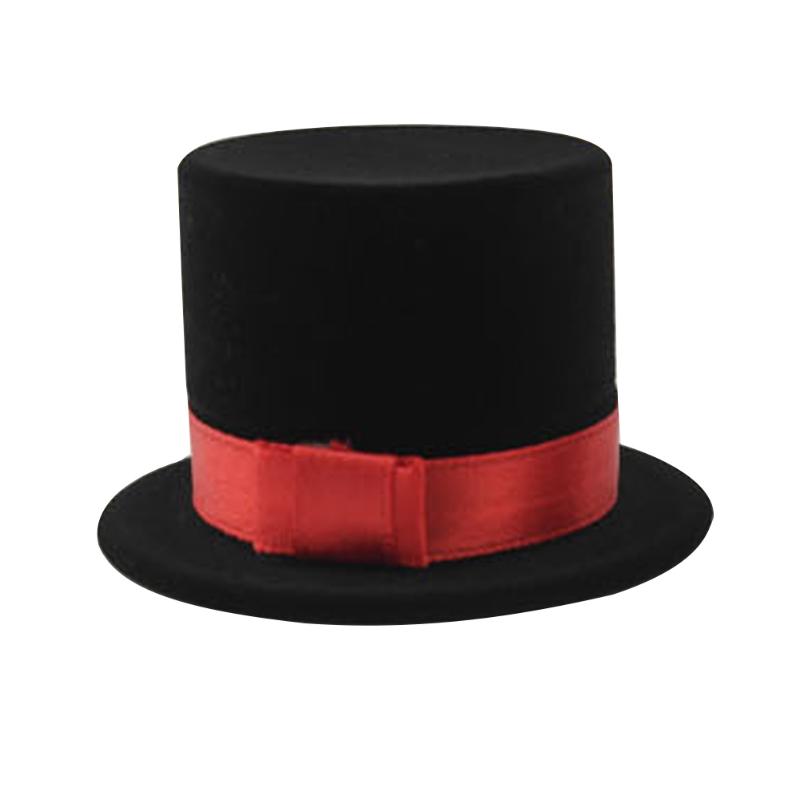 

Jewelry Packaging Ring Pendant Box Organizer For Wedding Engagement Rings Lovely Top Hat shape Velvet Custom Jewelry 5*4cm
