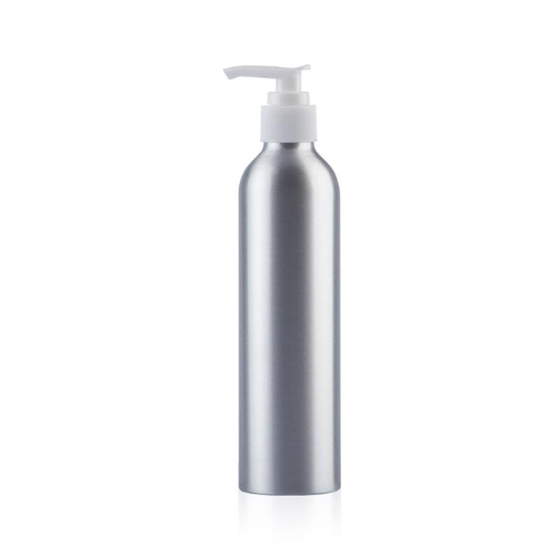 

Portable Cosmetic Press Pump Aluminium Shampoo Refillable Liquid Soap Hand Cream Body Wash Lotion Bottle Bath Shower