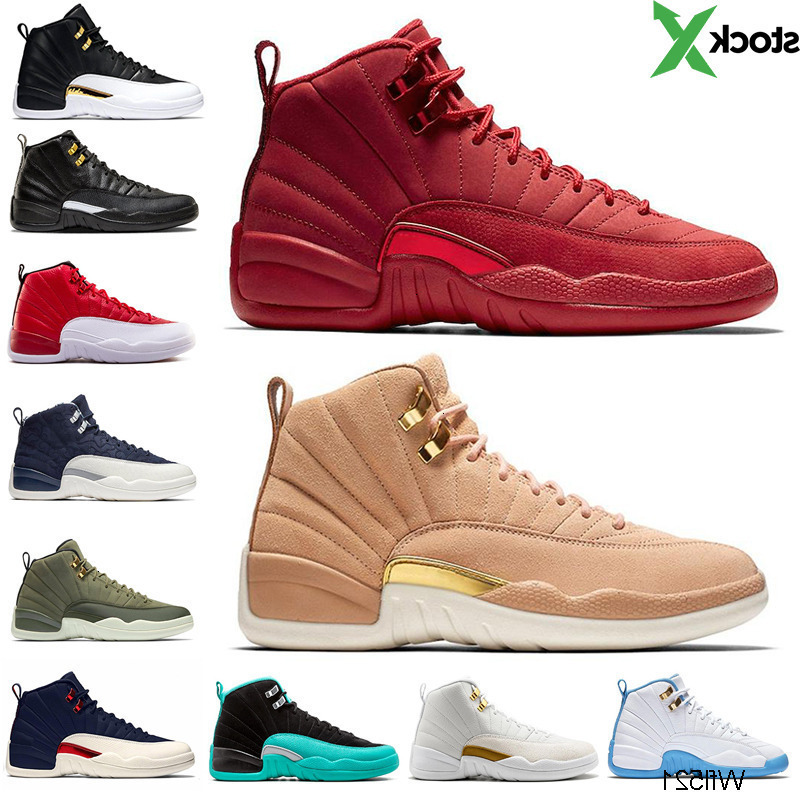 

Winterize 12 Gym Red 12s College Navy Men Basketball Shoes Michigan WINGS Bulls Flu Game Black White Taxi Sports Trainer Sneaker 40-47, Black;green