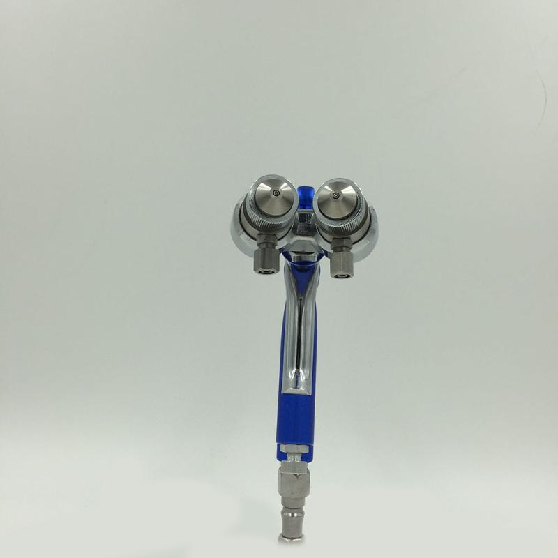 

SAT1201 spray polyurethane pneumatic pressure feed spray gun nozzle air compressor gun dual nozzle paint for car