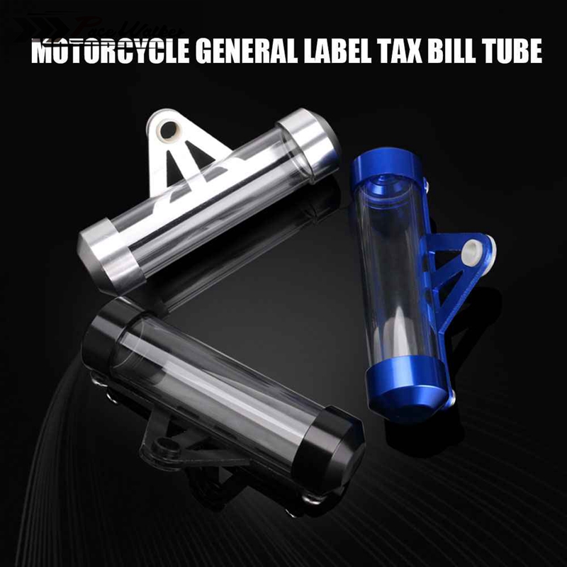 

Universal Motorcycle Secure Tube Tax Disc Cylindrical Holder Frame Real With Screwdriver Kit Fits Motorbike Scooter Waterproof