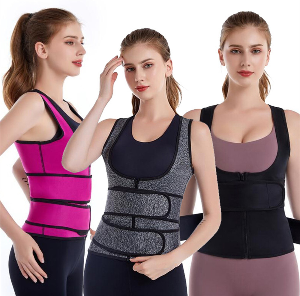 

US Stock 3-3XL Plus Size Women Adjustable Elastic Waist Support Belt Neoprene Faja Lumbar Back Sweat Belt Fitness Belt Waist Trainer Heuptas, Grey