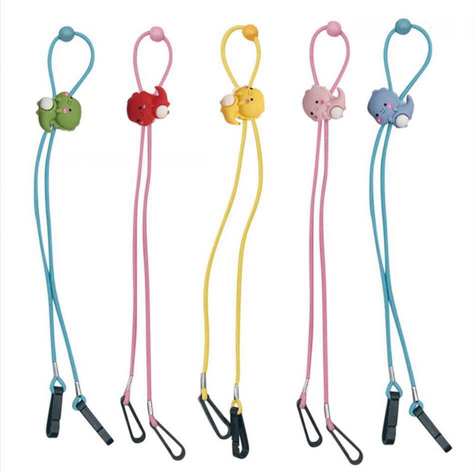

Kid Adjustable Face Mask Lanyard Cartoon Flower Anti-loss Straps Extensible Holder Rope Masks Protection Buckle Party Favor Gift LJJP534