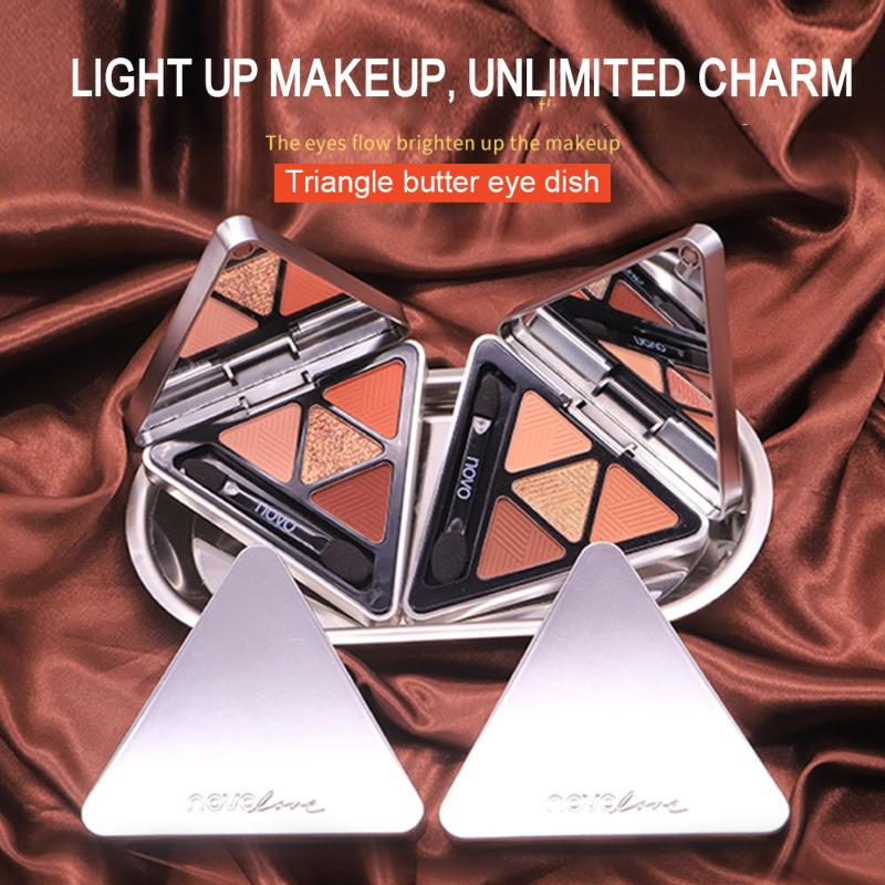 

4 Colors Eyeshadow Palette Glitter Matte Blending Palette Waterproof Make up Long Lasting Beauty Cosmetics Christmas, 02