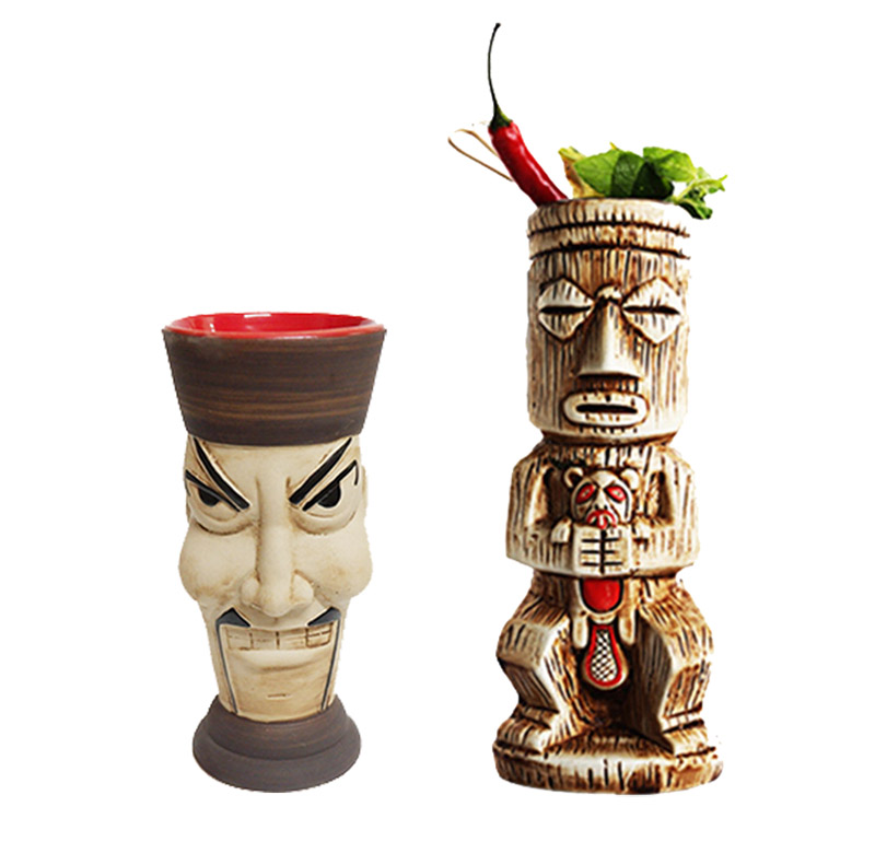 

Shameful Tiki Mug Ceramic Cup Hot Sale Beer Cup Coffee Mug Tiki Ceramic Crafts, As pic shows