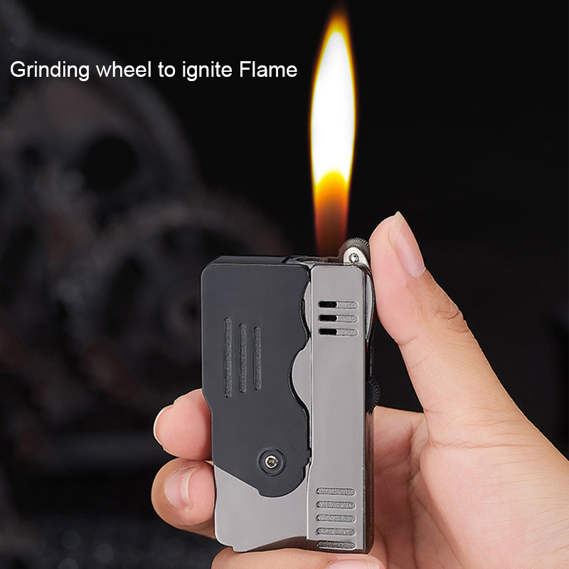 2021 Funny Lighter Refillable Butane Gas Lighters Double Flame And Two