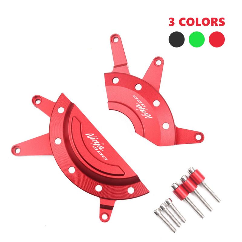 

Hot for Ninja400 2020 2020 Motorcycle CNC Aluminum Engine Cover Protection Guard Decoration Accessories