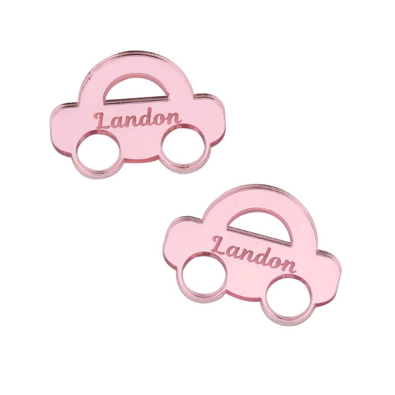 

Party Favor 50Pcs Acrylic Baby Name Sign Card Tags Chocolate Can Use Glue To Car Shape Shower One Year Birthday