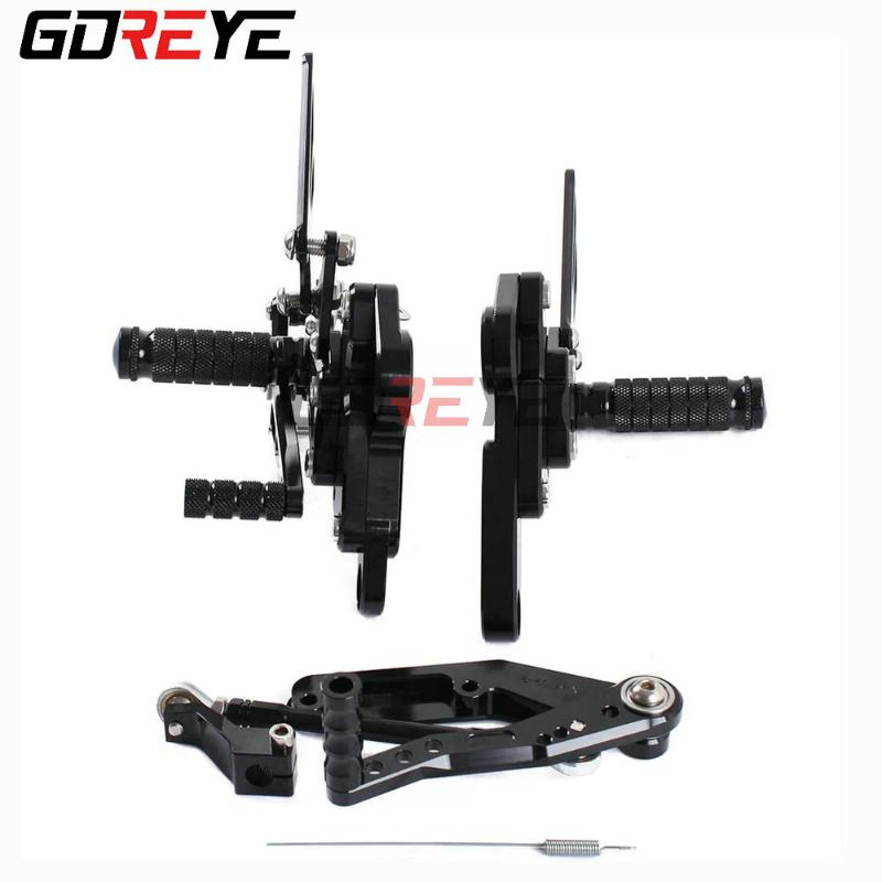 

CNC Aluminum Rearset Rear Set Adjustable Foot Peg Rearsets Footrest For XSR900 XSR 900 MT 09 MT-09 MT09 2020-2020