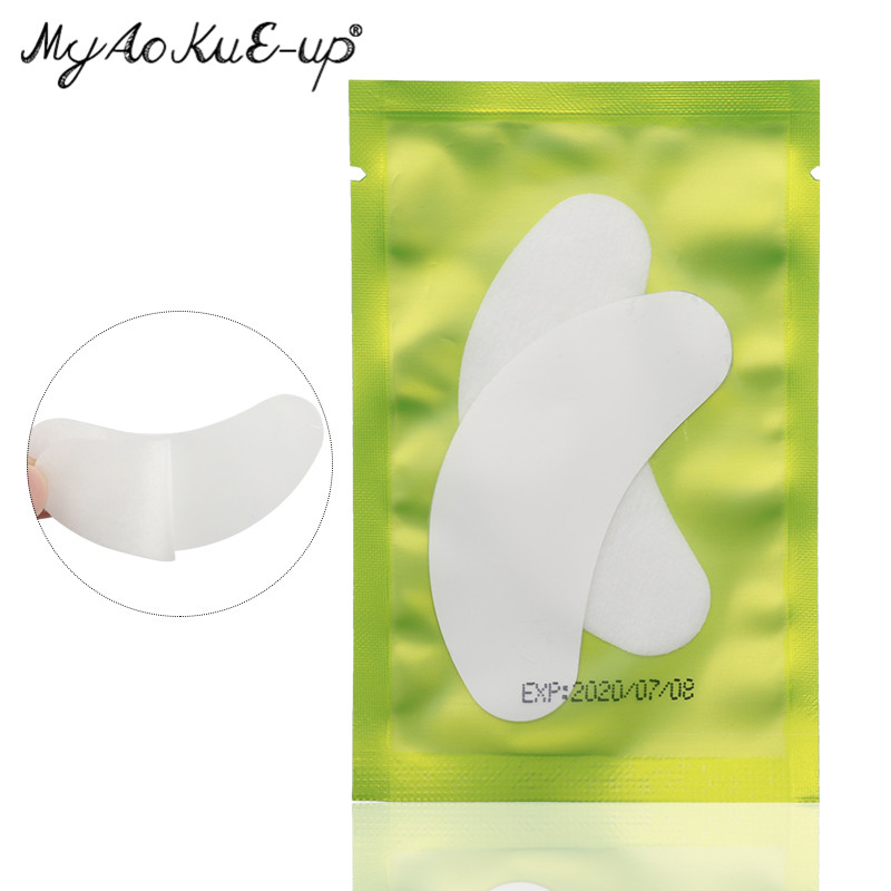 

New Under Eye Pads 100 Pairs Patches Eyelash Extension Eye Lash Paper Stickers Patches Application Make Up Tools