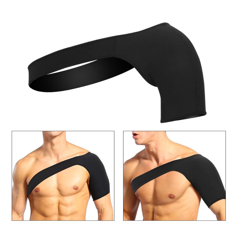 

M-XL Shoulder Protection Strap Shoulder Support Strap Protection Brace Keep Warm Injuries Pain Arm, Black