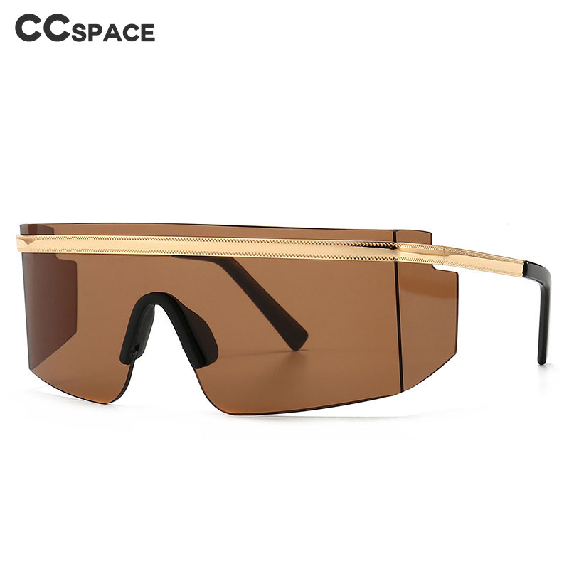 

47389 One Lens Luxury Oversized Goggle Sunglasses Men Women Fashion Shades UV400 Vintage Glasses