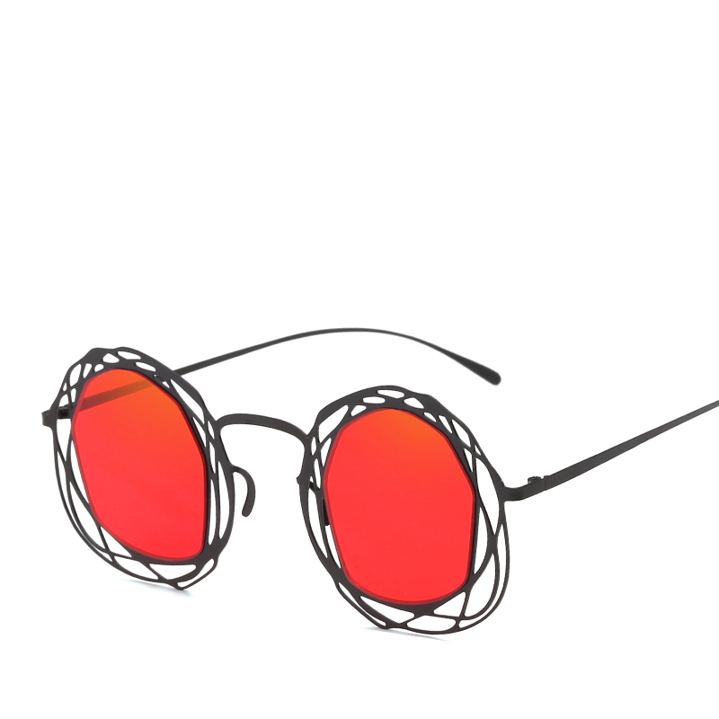 

Sunglasses Round Women 2021 Trending Products Red White Pink Ladies Fashion Circle Sun Glasses Festival Feminino