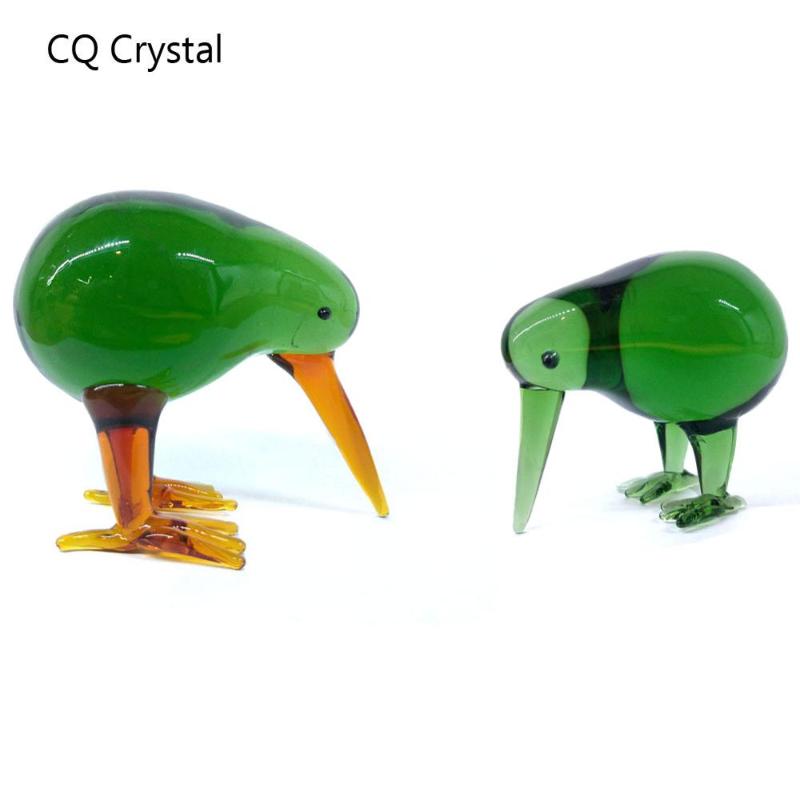 

Crystal Glass Blown Hummingbird Animal Figurines Bird Miniature Hand Blown Modern Miniatures Home Decor Accessorie Xmas Gift