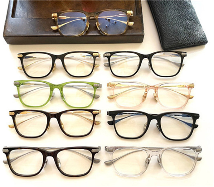 

vintage eyeglass SLAG design square metal and cellulose acetate fiber glasses square optical glasses for man and women with case SLAG
