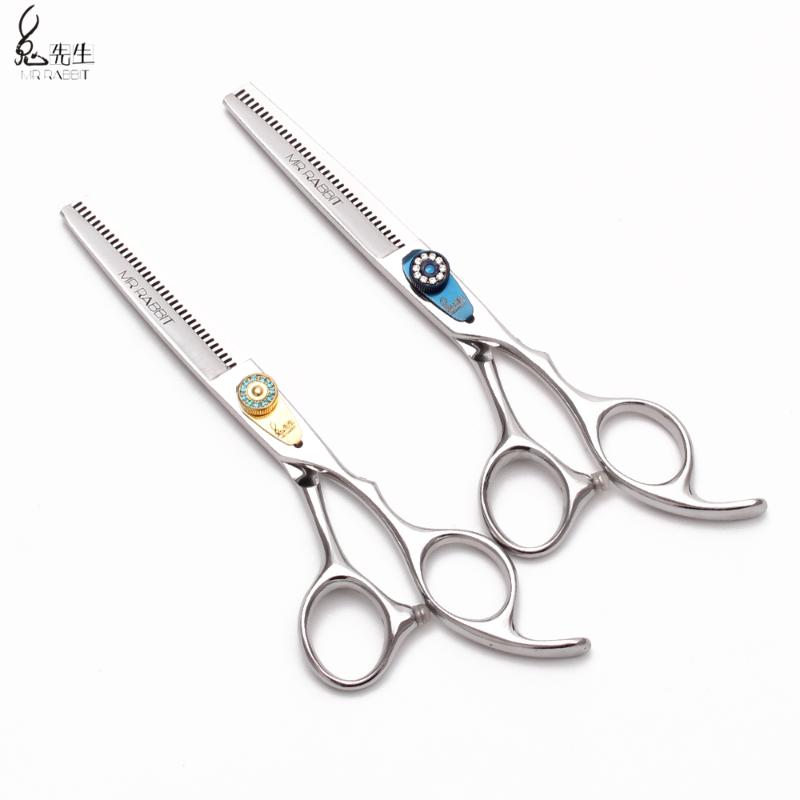 

1Pair 6.0" 17.5cm Mr JP Titanium Thinning Scissors Regular Shears Professional Hairdressing Scissors Hair M1115