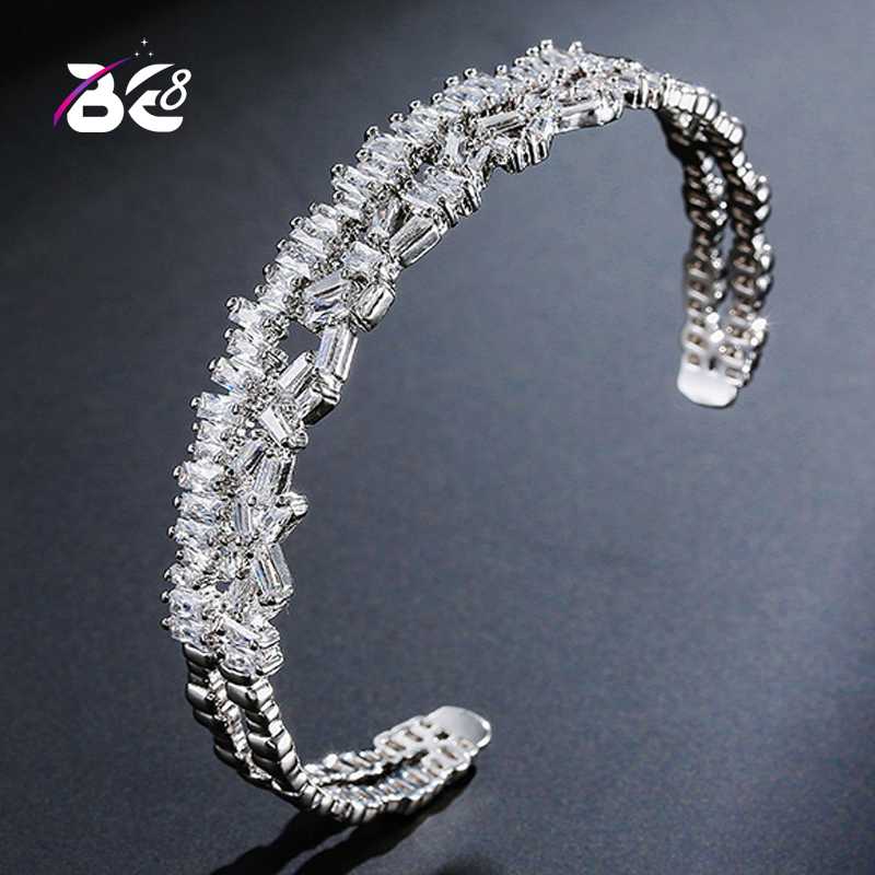 

Be 8 New Fashion Multi-layered Baguette Glow in the Dark Moon Bracelet for Women Gift Jewelry 2020 B101
