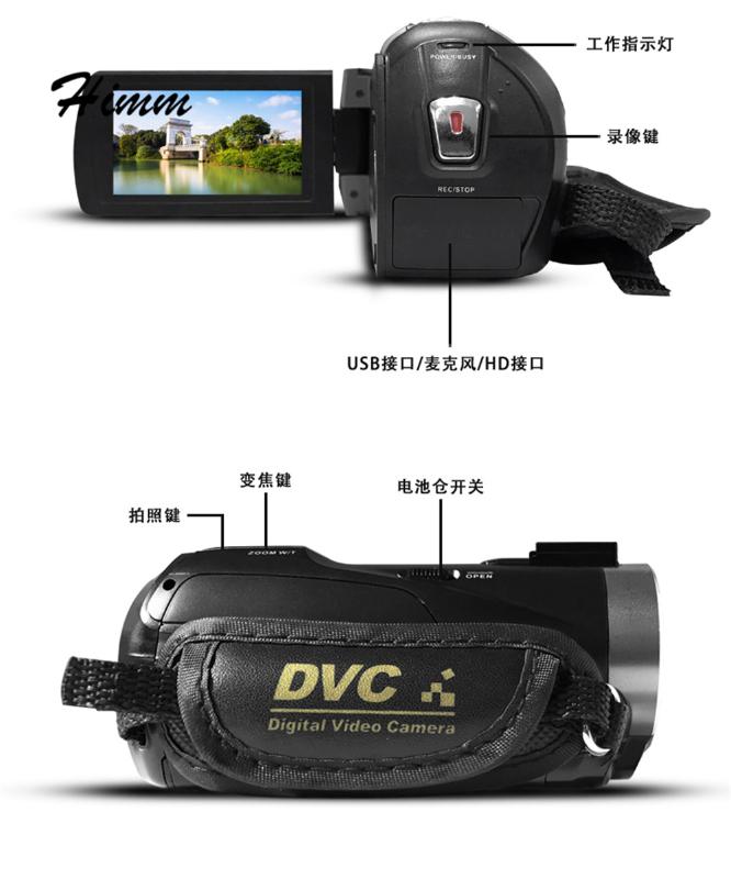 

10pcs/lot RICH HD camera 800million CMOS 3.0inch with WIFI HD NTSC/PAL Output USB2.0 Infrared remote control, night vision, As pic