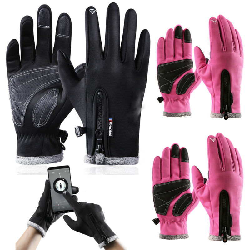 

Full Finger Cycling Gloves Fleece Lined Touchscreen Winter Outdoor Sports Gloves