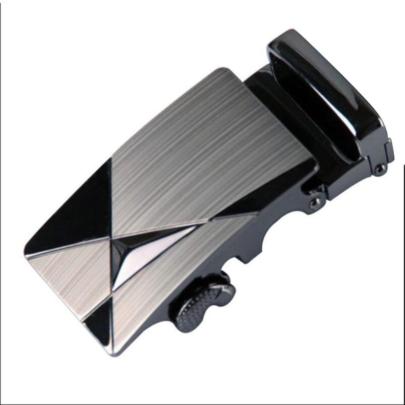 

Boutique Men 's Alloy Automatic Belt Buckle No Belt Men's Fashion Leather Buckle Head Men's Accessories, Black