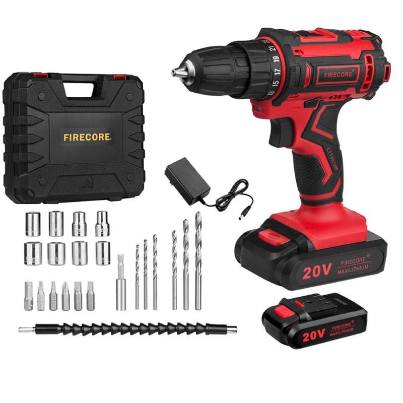 

20V Cordless Drill Electric Screwdriver Wireless Power Driver DC Lithium-Ion Battery