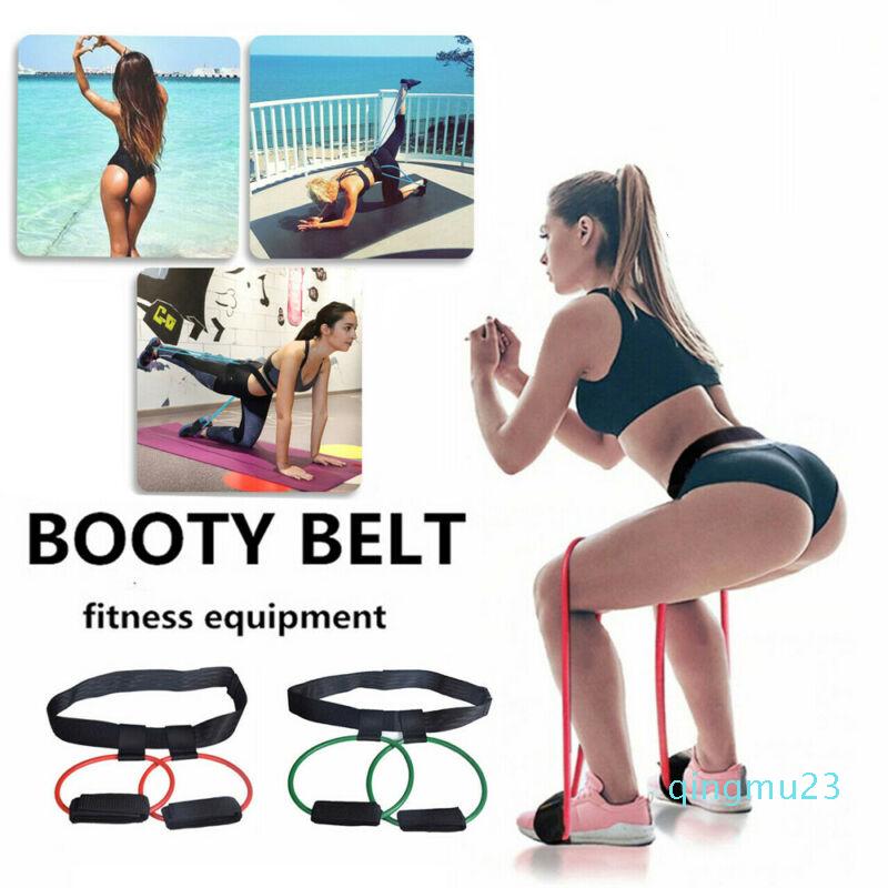 2020 New Sale Women Men Booty Resistance Elastic Band Sports Exercise Belt Leg and BuMuscles Trainning Fitness Accessories-image-582859949