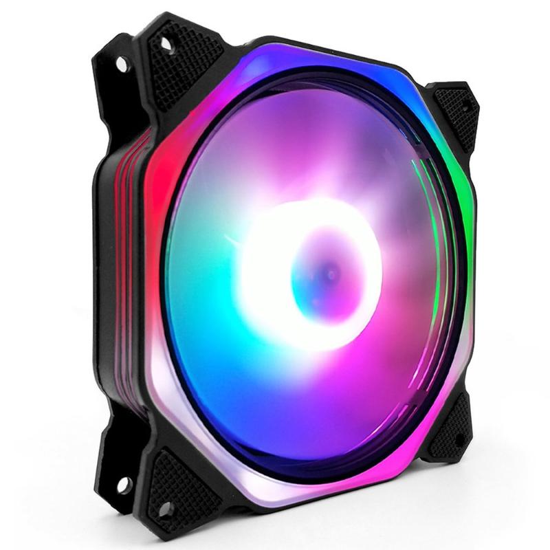 

RGB Fan 12cm Chassis Fan Desktop Computer Silent Color Changing Silent Cooling CPU Cooler For Computer
