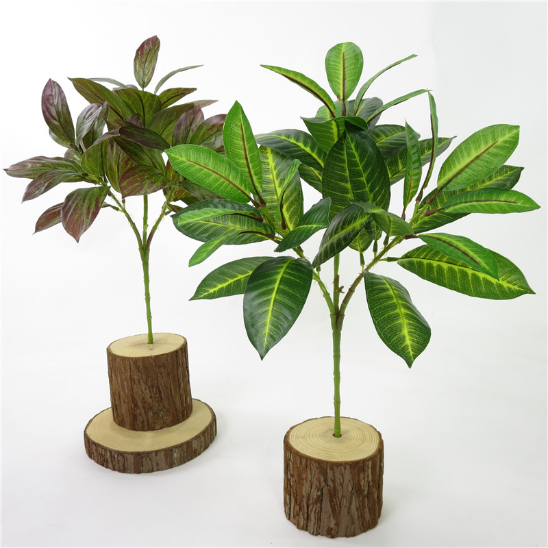 

1pcs 42cm Artificial Silk Magnolia Leaves Branch for Home Wedding Party Decor Craft Multicolor Fall Vivid Fake Flower Leaf, As picture