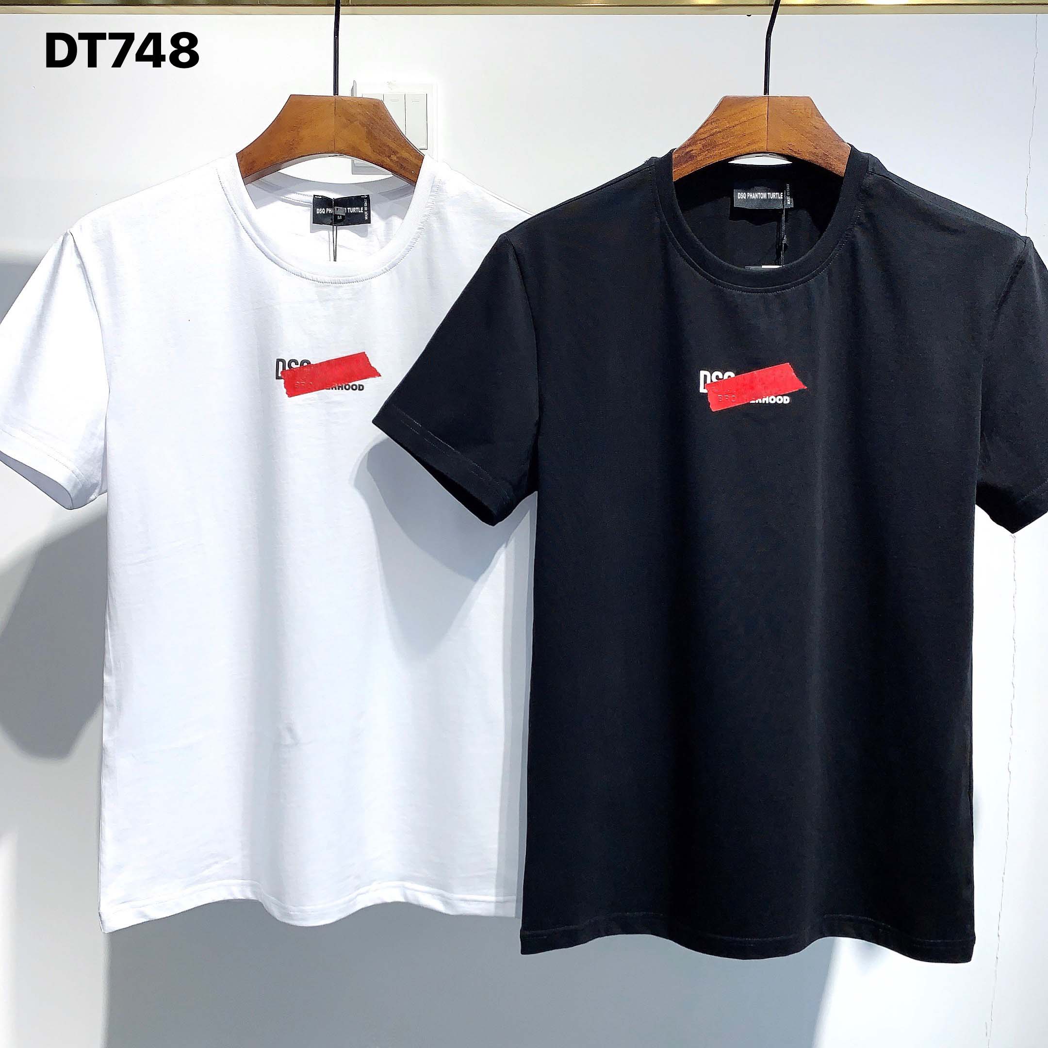 

DSQ PHANTOM TURTLE 2020SS New Mens Designer T shirt Italy fashion Tshirts Summer Men DSQ T-shirt Male Top Quality 100% Cotton Top 5884, Black